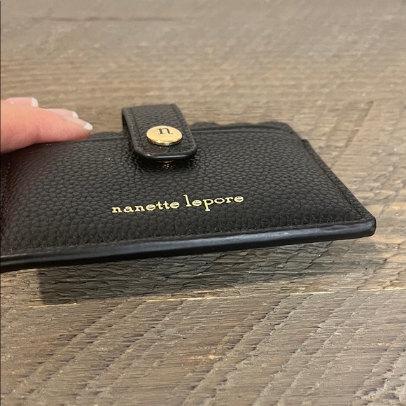 Nanette Lepore Black Textured Card Holder - Picture 4 of 7
